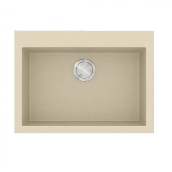Νεροχύτης Γρανιτένιος Sanitec Ultra Granite 815 70 1B (70X50) Ocra Βαρέως Τύπου με 1 Μεγάλη Γούρνα